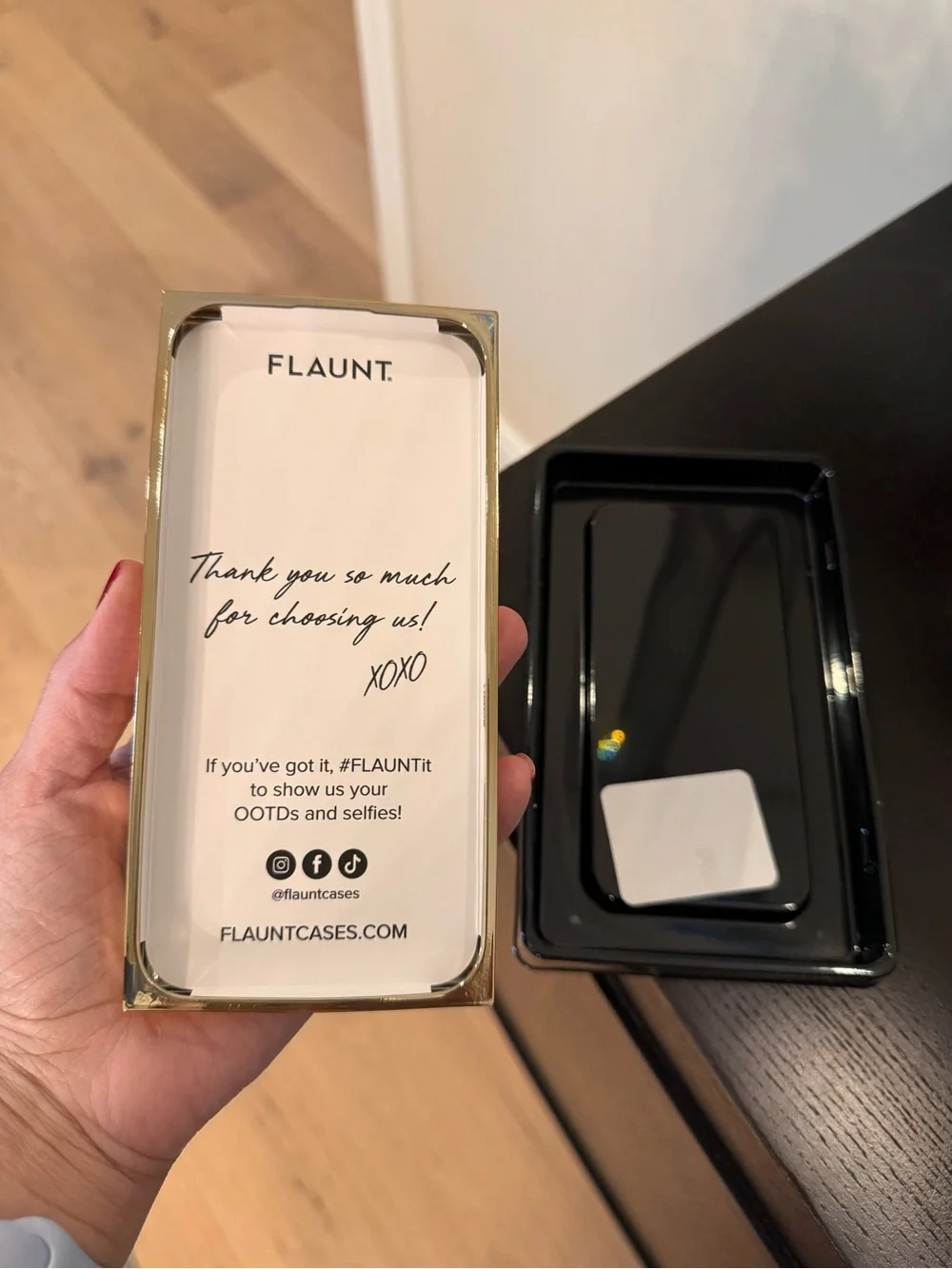 Elite Collection Gold Mother-of-Pearl Checkered iPhone Case